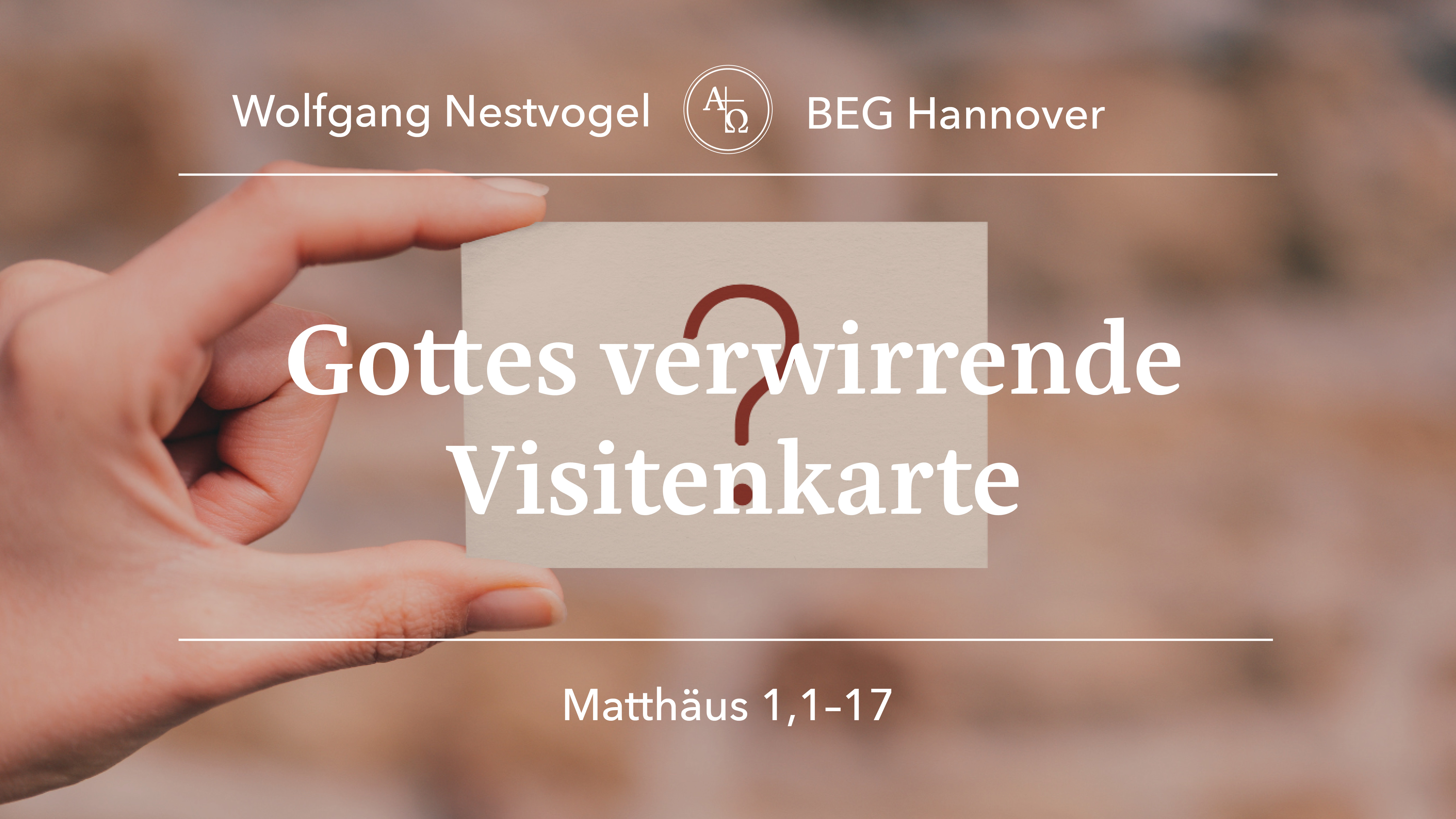 Predigt vom 10.12.2023 Matthäus 1, 1 - 17